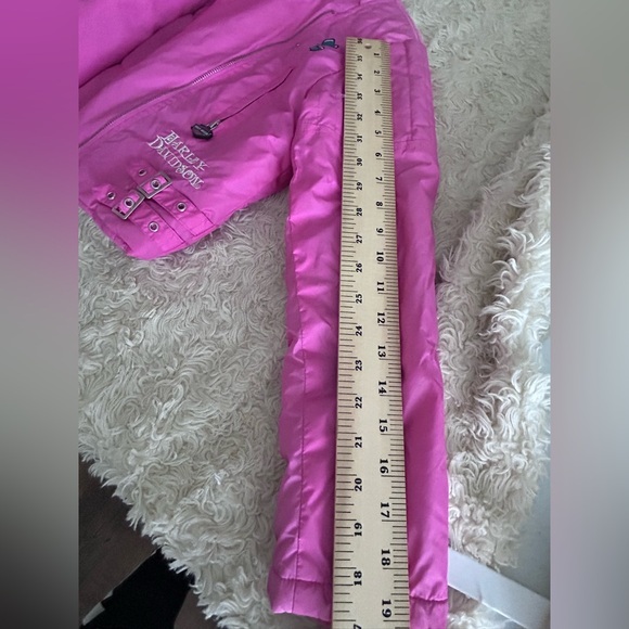 Harley-Davidson Vibrant Pink Kids Puffer Jacket‎ - Picture 10 of 11